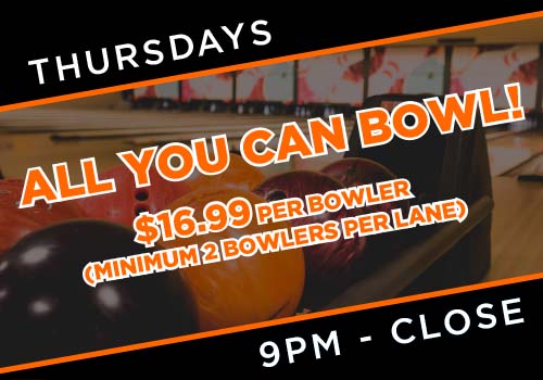 thursday all you can bowl